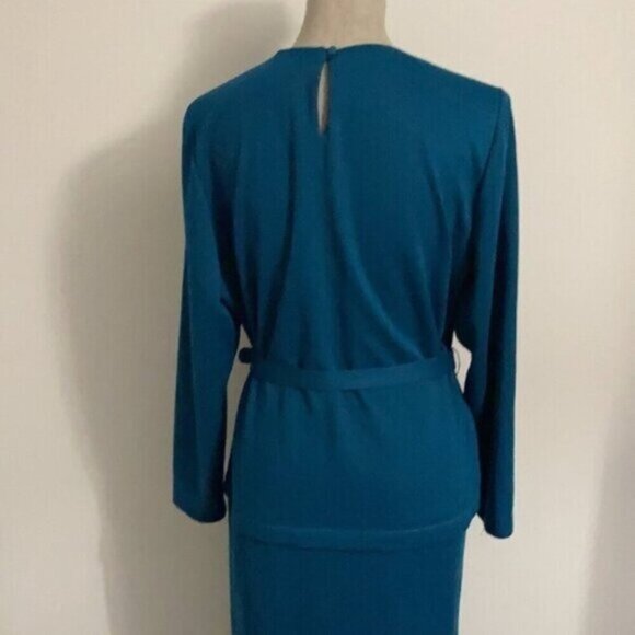 D'ALLAIRD'S Vintage Blue Long Dress Medium / Large - Picture 10 of 14